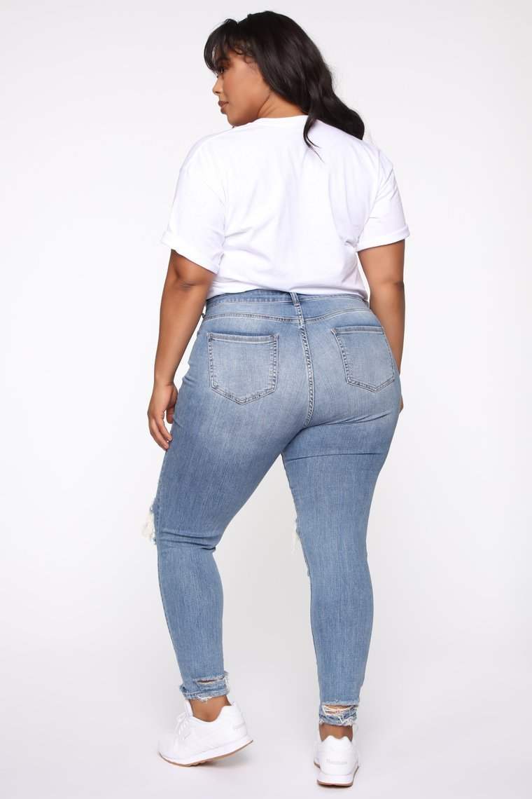 Stretch Ripped Women Plus Size Jeans Plus Size JeansUpgrade your street style with our Stretch Ripped Women Plus Size Jeans! Made of comfortable cotton with a high waist, these jeans will flatter your figure and give JeansPlush Fashions ShopPlush Fashion Shop