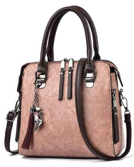 Ladies luxury handbags, soft surface, large shoulder bag with zipper, durable PU lining, stylish crossbody design.