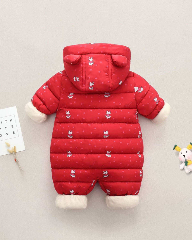 Boys' And Girls' Padded And Thickened Thermal Onesie - Plush Fashion Shop #