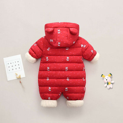 Boys' And Girls' Padded And Thickened Thermal OnesieStay warm and stylish with our Boys' and Girls' Padded and Thickened Thermal Onesie. Made of high-quality polyester, this onesie is perfect for cold days. The fashioInfant coatPlush Fashions ShopPlush Fashion ShopThickened Thermal Onesie