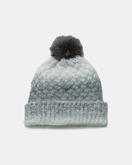 Gradient Knit Hat with Pompom - Plush Fashion Shop #