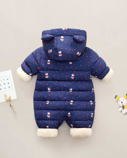 Boys' And Girls' Padded And Thickened Thermal Onesie - Plush Fashion Shop #