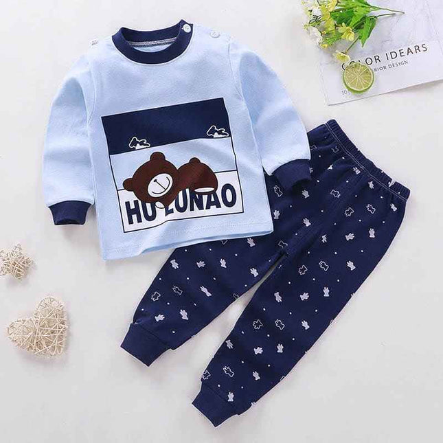 Boys And Girls Children's Cotton Children Pajamas - Plush Fashion Shop #