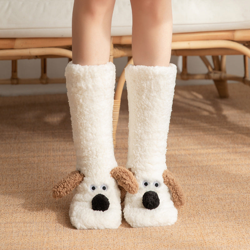 Cute Cartoon Doggy  Winter Warm Non-slip Plush Socks For WomenStep into ultimate coziness with our Cute Cartoon Doggy Winter Warm Non-slip Plush Socks! Made with high-quality acrylic fabric, these socks are not only stylish andSlipper socksPlush Fashion ShopPlush Fashion ShopCute Cartoon Doggy Winter Warm