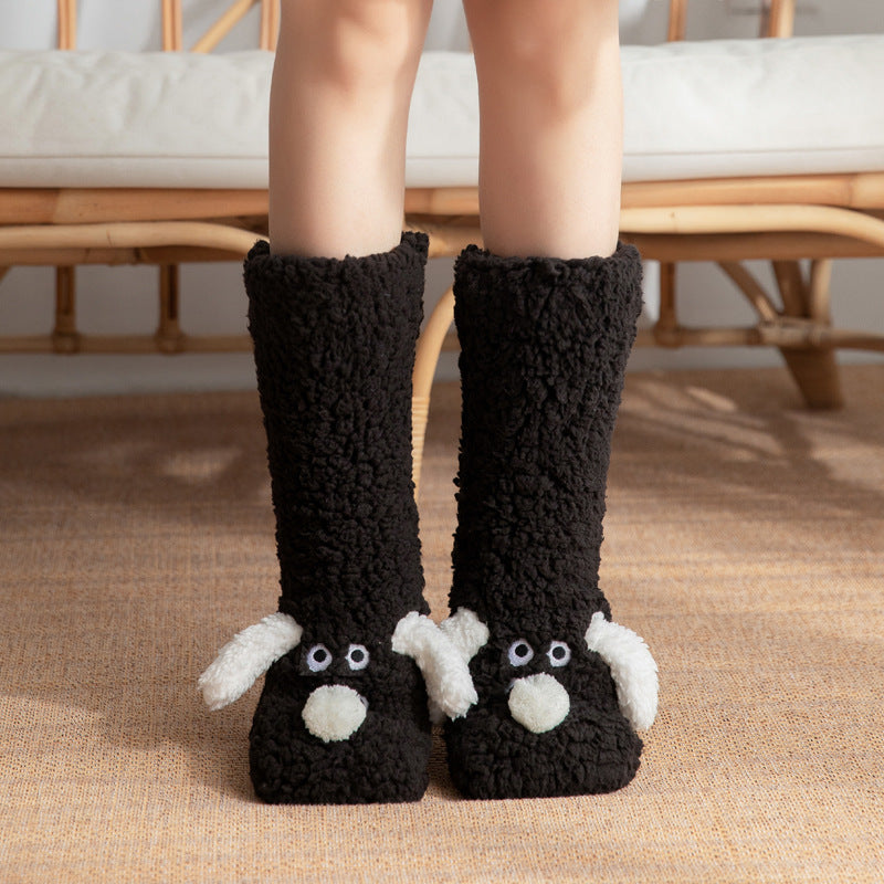 Cute Cartoon Doggy  Winter Warm Non-slip Plush Socks For WomenStep into ultimate coziness with our Cute Cartoon Doggy Winter Warm Non-slip Plush Socks! Made with high-quality acrylic fabric, these socks are not only stylish andSlipper socksPlush Fashion ShopPlush Fashion ShopCute Cartoon Doggy Winter Warm