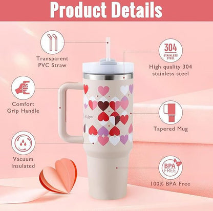 40 Oz Tumbler Straw Insulated, Stainless Steel Spill Proof Vacuum CoffExperience the perfect blend of style and durability with our premium 40oz Insulated Tumbler. Crafted from high-grade stainless steel, it keeps your drinks at the idCoffee MugPlush Fashions ShopPlush Fashion Shop