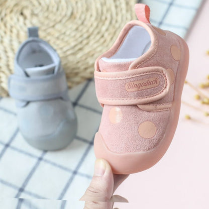 Infants And Toddlers Soft-soled Cotton Cloth Will Not Drop Shoes