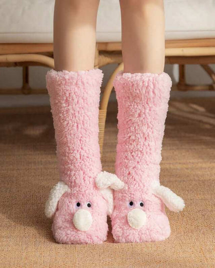 Cute Cartoon Doggy  Winter Warm Non-slip Plush Socks For Women - Plush Fashion Shop #