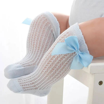 Baby Girls Long Bow Sock