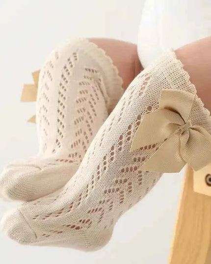 Baby Girls Long Bow Sock