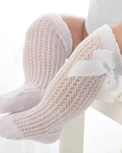 Baby Girls Long Bow Sock