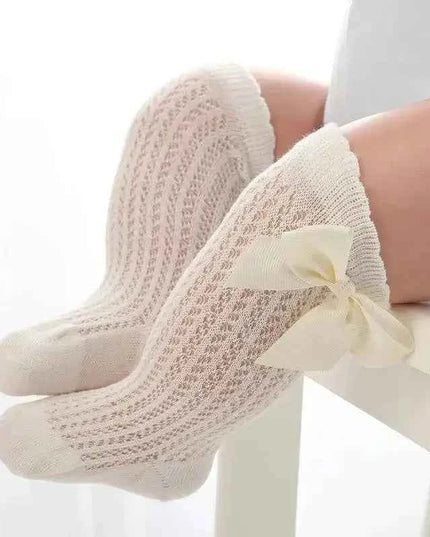 Baby Girls Long Bow Sock