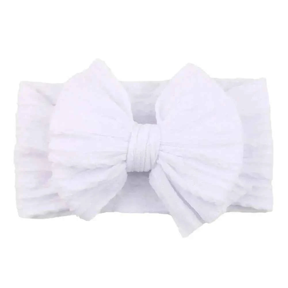 Newborn Solid Cable Baby Bow Headband for Child