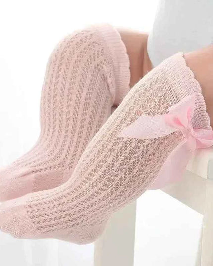 Baby Girls Long Bow Sock