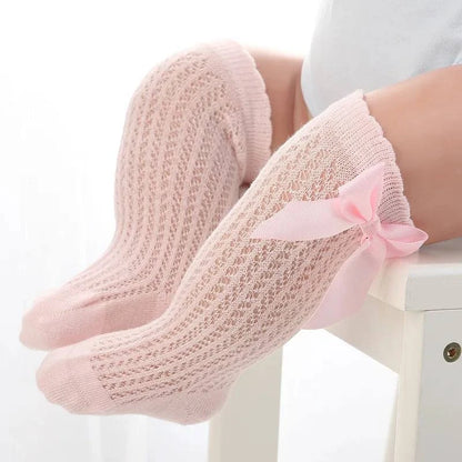 Baby Girls Long Bow Sock