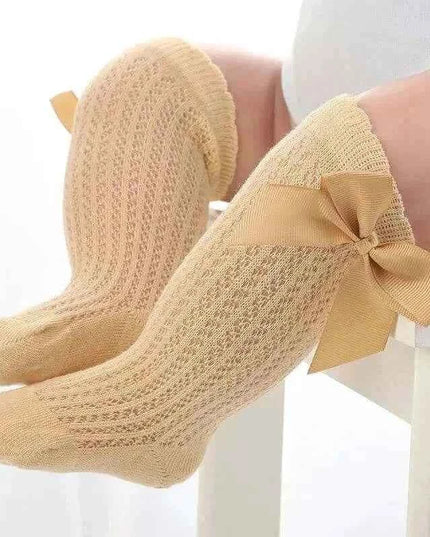 Baby Girls Long Bow Sock